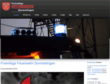 Tablet Screenshot of feuerwehr.dormettingen.de